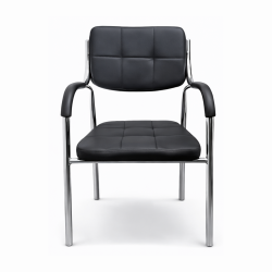 Electro Master Zimbabwe Black Padded Visitor Chair